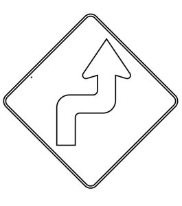 Tô màu Biển Chỉ Dẫn Đường Bộ dễ thương cho bé