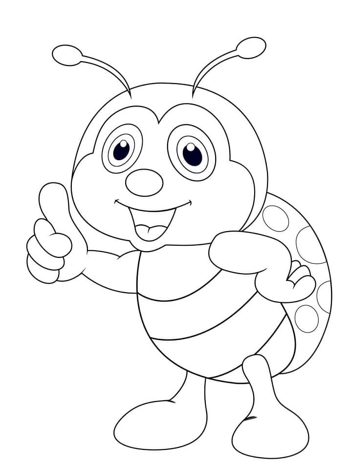Tô màu Bọ Cánh Cam Vui Vẻ giúp bé rèn luyện khả năng tô màu