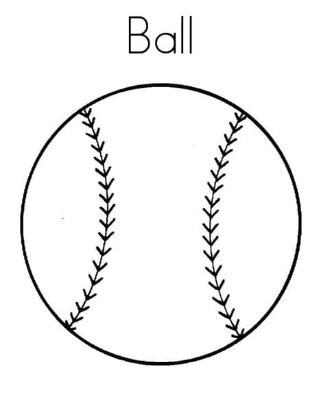 Tô màu Bóng Chày dễ thương cho bé