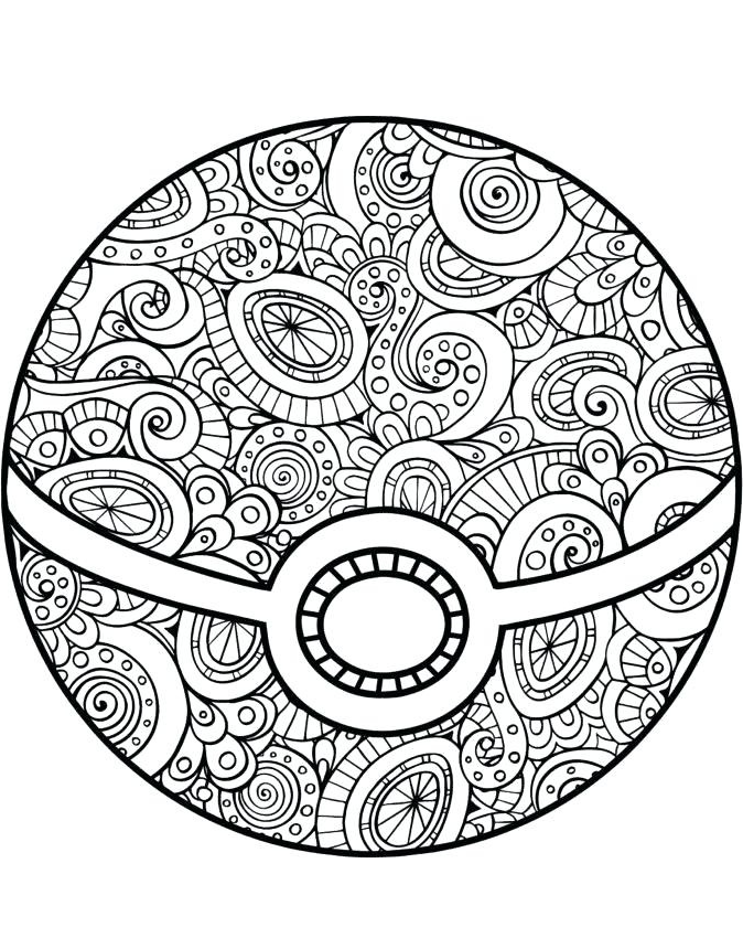 Tô màu bóng pokemon mạn-đà-la cho bé tập tô