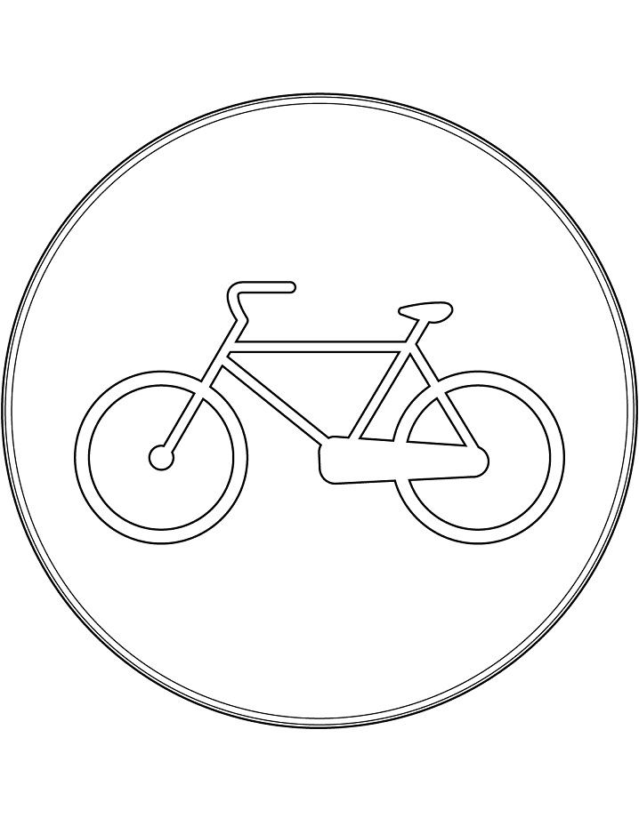 Tô màu chỉ dành cho xe đạp dễ thương cho bé