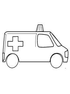 Tô màu Chiếc Xe Cứu Thương Đơn Giản giúp bé rèn luyện khả năng tô màu