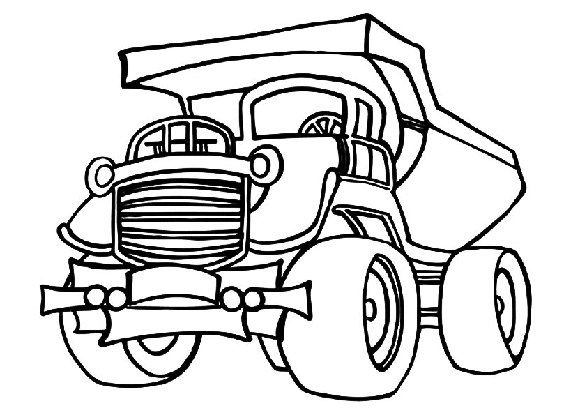 Tô màu chiếc xe tải đồ chơi giúp bé rèn luyện khả năng tô màu