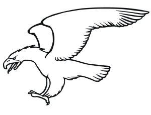 Tô màu Chim Đại Bàng Cất Cánh dễ thương cho bé