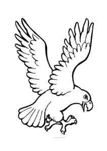 Tô màu Chim Đại Bàng Đang Bay giúp bé rèn luyện khả năng tô màu