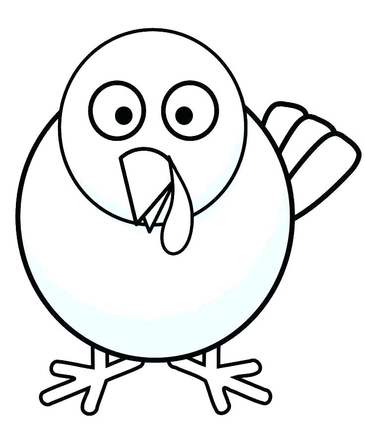 Tô màu chú gà tây tròn trĩnh cho bé tập tô