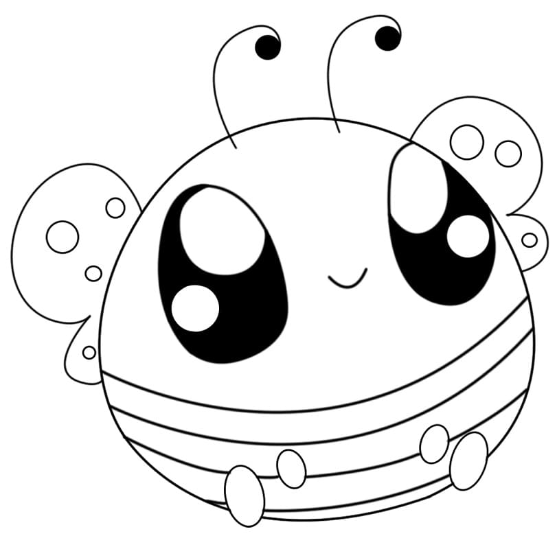 Tô màu Chú Ong Ngộ Nghĩnh dễ thương cho bé