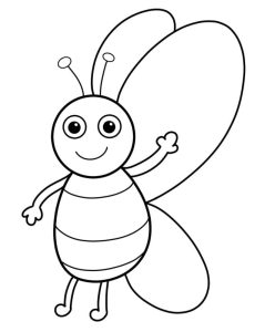 Tô màu Chú Ong Thân Thiện giúp bé rèn luyện khả năng tô màu