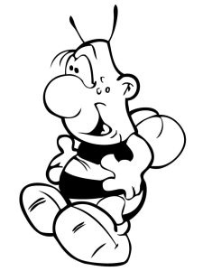 Tô màu Chú Ong Vui Vẻ cho bé tập tô