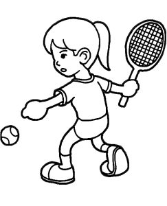 Tô màu cô bé đỡ bóng dễ thương cho bé