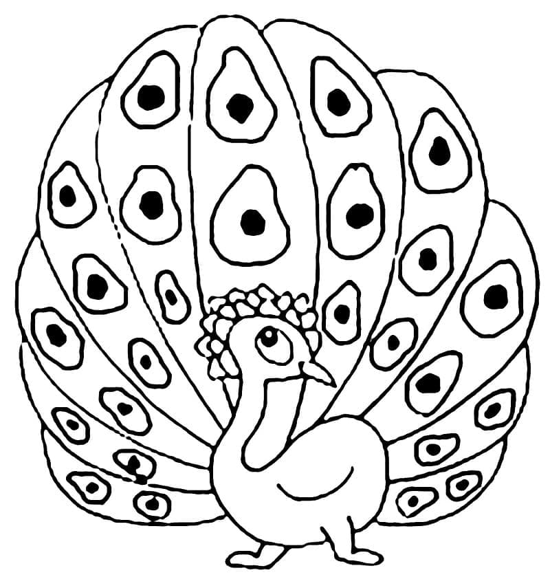 Tô màu Con Công Nhỏ Đáng Yêu giúp bé rèn luyện khả năng tô màu