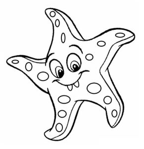 Tô màu Con Sao Biển vui Vẻ giúp bé rèn luyện khả năng tô màu