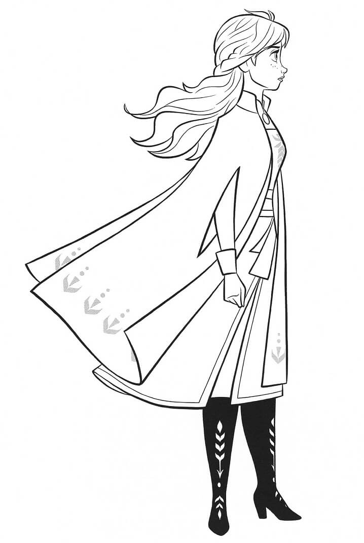 Tô màu Công Chúa Anna Lôi cuốn