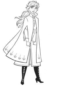 Tô màu Công Chúa Anna Mạnh Mẽ giúp bé rèn luyện khả năng tô màu