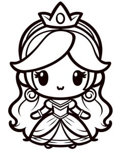 Tô màu Công Chúa Chibi Xinh dễ thương cho bé