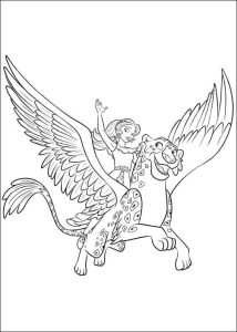 Tô màu Công Chúa Elena và Skylar dễ thương cho bé