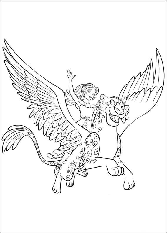 Tô màu Công Chúa Elena và Skylar dễ thương cho bé