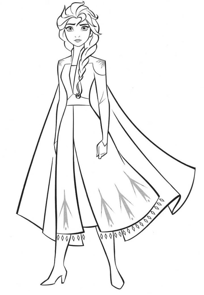 Tô màu Công Chúa Elsa Mạnh Mẽ giúp bé rèn luyện khả năng tô màu