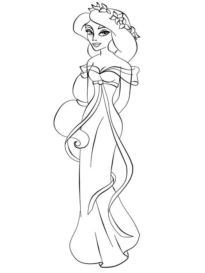 Tô màu Công Chúa Giselle Quyến Rũ giúp bé rèn luyện khả năng tô màu