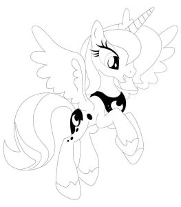 Tô màu Công Chúa Luna Diệu Kỳ giúp bé rèn luyện khả năng tô màu