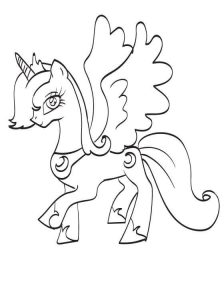 Tô màu Công Chúa Luna Thân Thiện cho bé tập tô