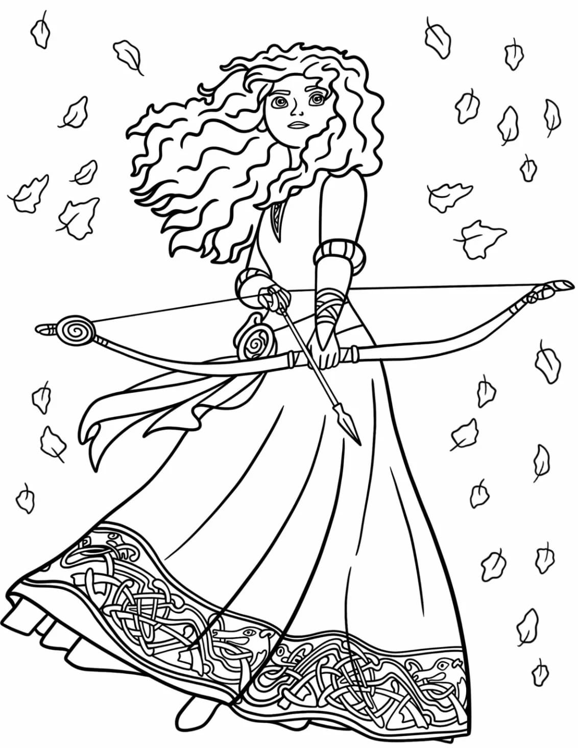 Tô màu Công Chúa Merida Xinh Đẹp