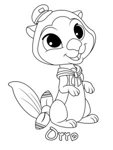 Tô màu Công Chúa Otto cho bé tập tô