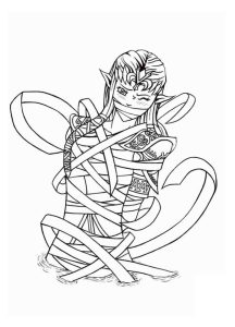 Tô màu Công Chúa Zelda Bị Bắt Giữ dễ thương cho bé