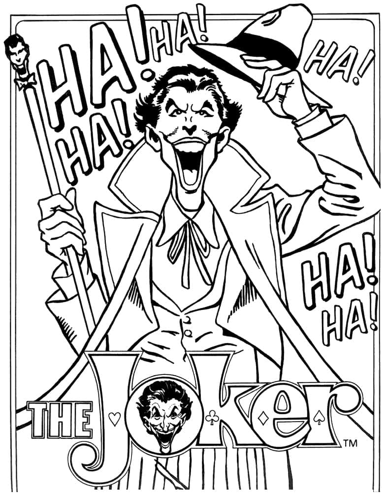 Tô màu DC Joker giúp bé rèn luyện khả năng tô màu