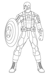 Tô màu đội trưởng mĩ giúp bé rèn luyện khả năng tô màu