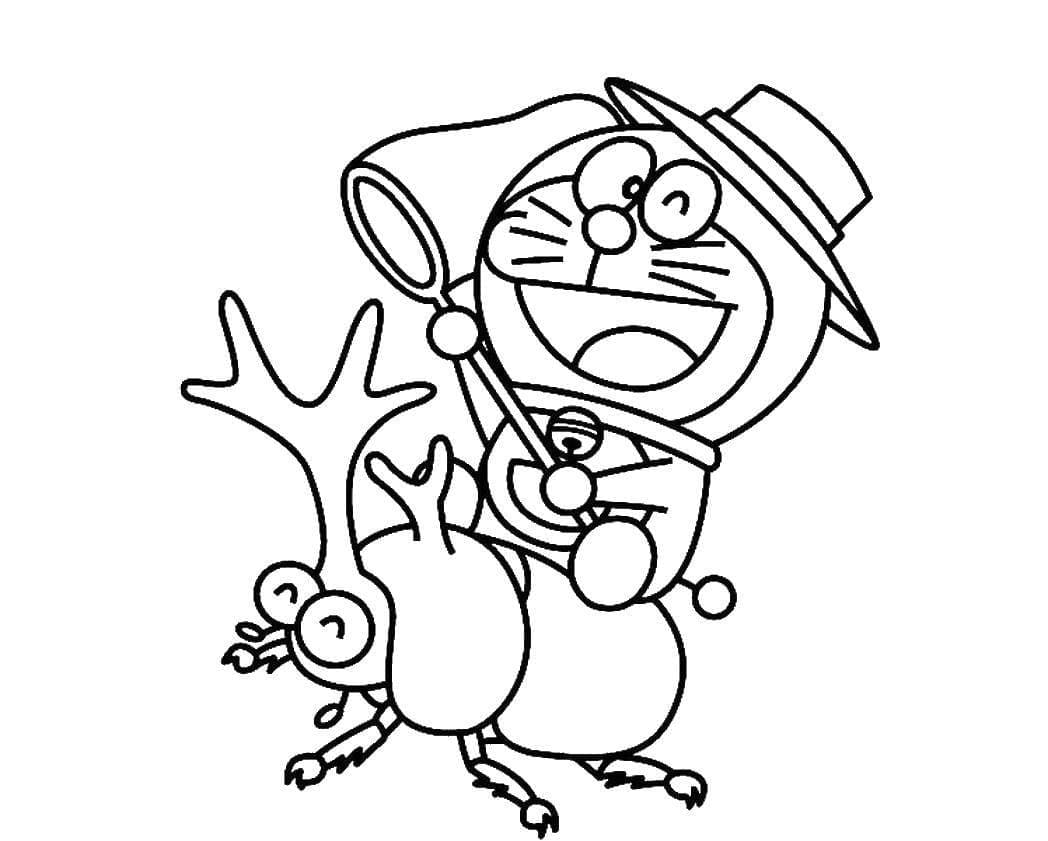 Tô màu Doremon và Con Bọ