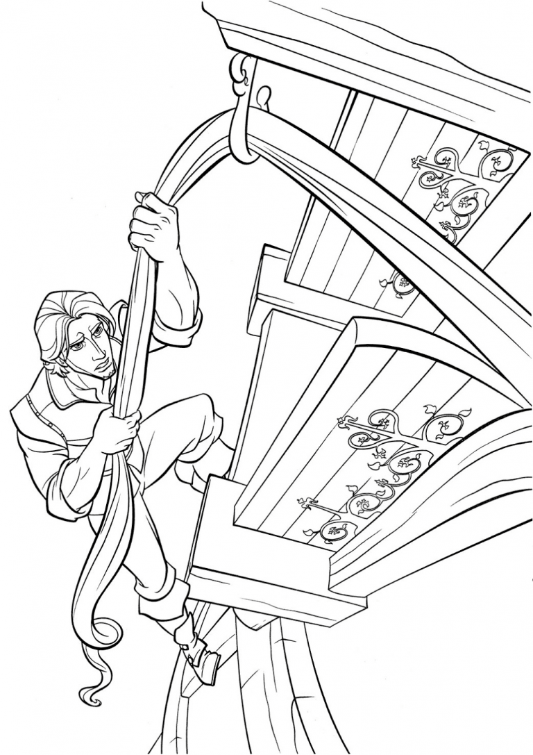 Tô màu flynn đang leo lên tòa nhà