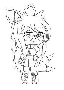 Tô màu Gacha Life 10 dễ thương cho bé