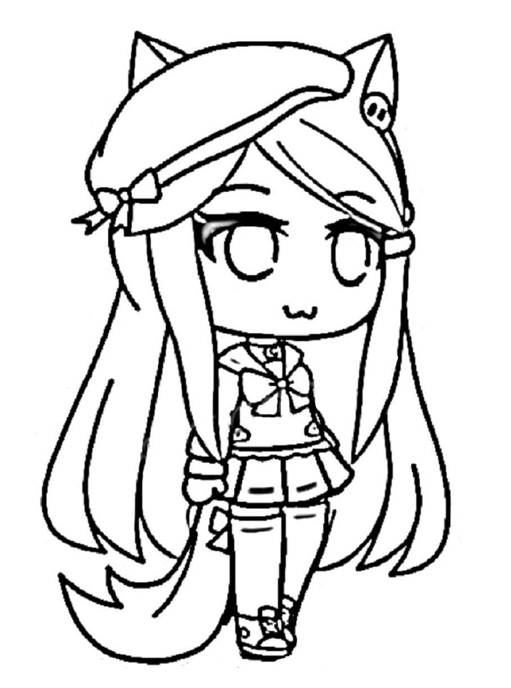 Tô màu Gacha Life 7 cho bé tập tô