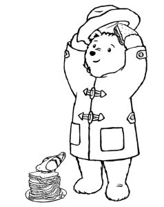 Tô màu Gấu Paddington Cute dễ thương cho bé