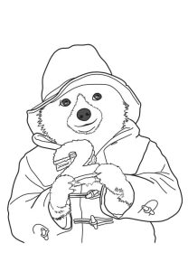 Tô màu Gấu Paddington Mỉm Cười cho bé tập tô