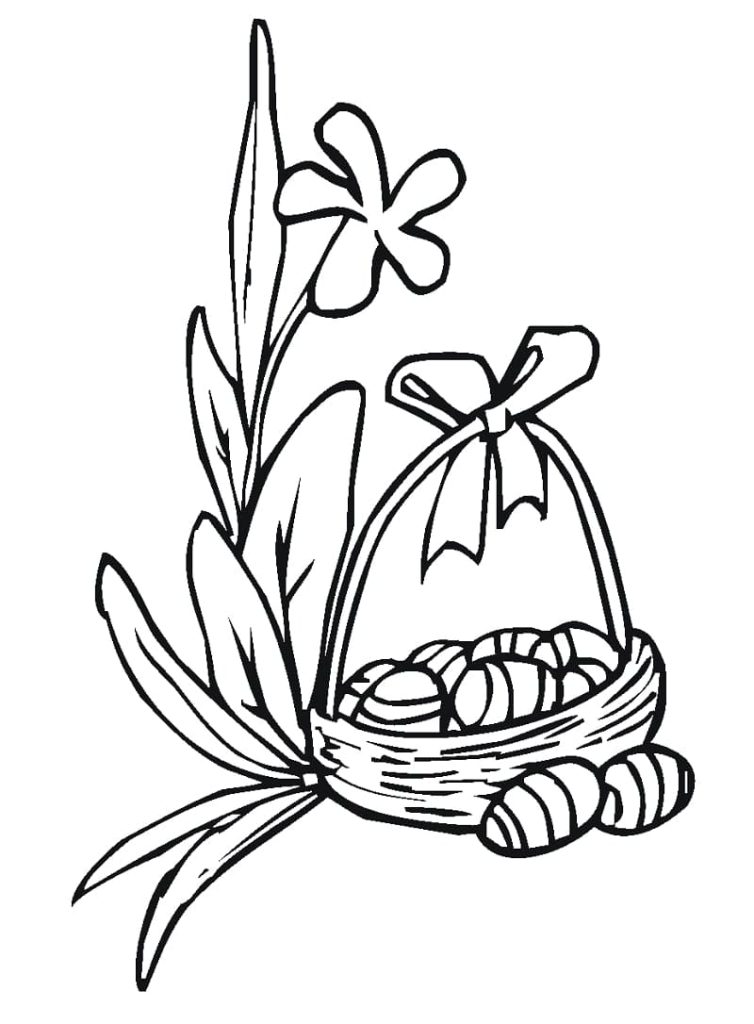 Tô màu Giỏ Hoa Loa Kèn giúp bé rèn luyện khả năng tô màu