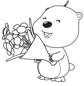 Tô màu Hải Ly Loopy giúp bé rèn luyện khả năng tô màu