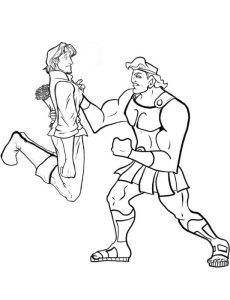 Tô màu hercules và flynn cho bé tập tô