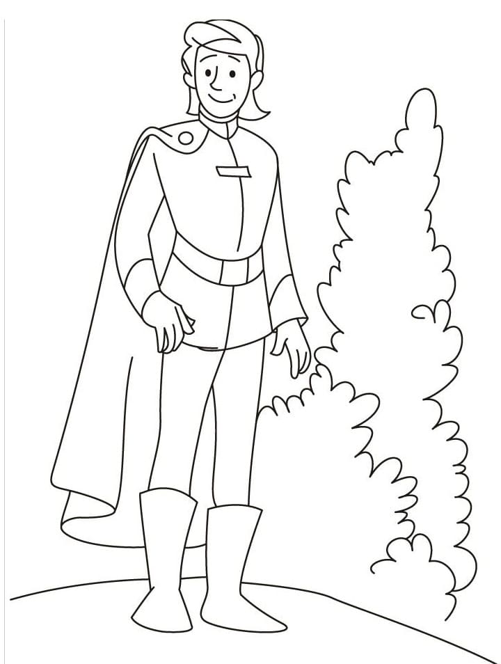 Tô màu Hoàng Tử Quyến Rũ cho bé tập tô