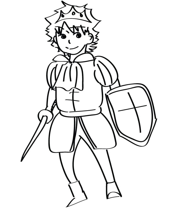 Tô màu Hoàng Tử Tý Hon dễ thương cho bé