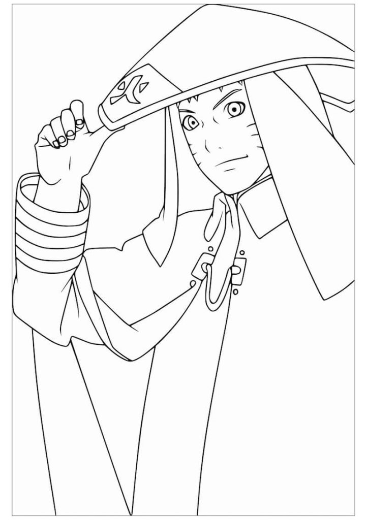 Tô màu Hokage Naruto giúp bé rèn luyện khả năng tô màu