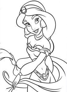 Tô màu Jasmine Xinh Đẹp giúp bé rèn luyện khả năng tô màu