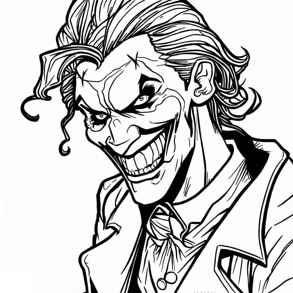 Tô màu Joker Trong DC Comics cho bé tập tô
