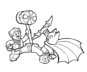 Tô màu Lego Joker Và Batman dễ thương cho bé