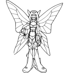 Tô màu Lillymon giúp bé rèn luyện khả năng tô màu