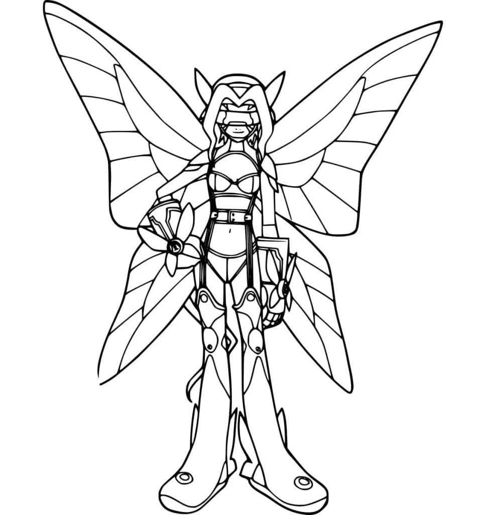 Tô màu Lillymon giúp bé rèn luyện khả năng tô màu