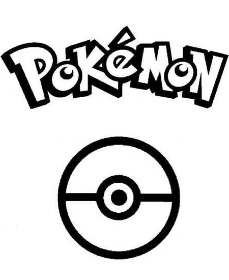 Tô màu logo của pokemon dễ thương cho bé