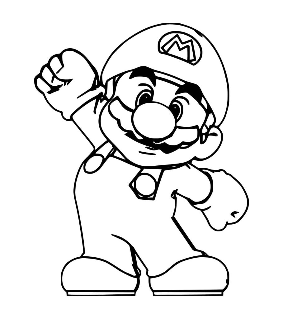 Tô màu Mario Béo cho bé tập tô