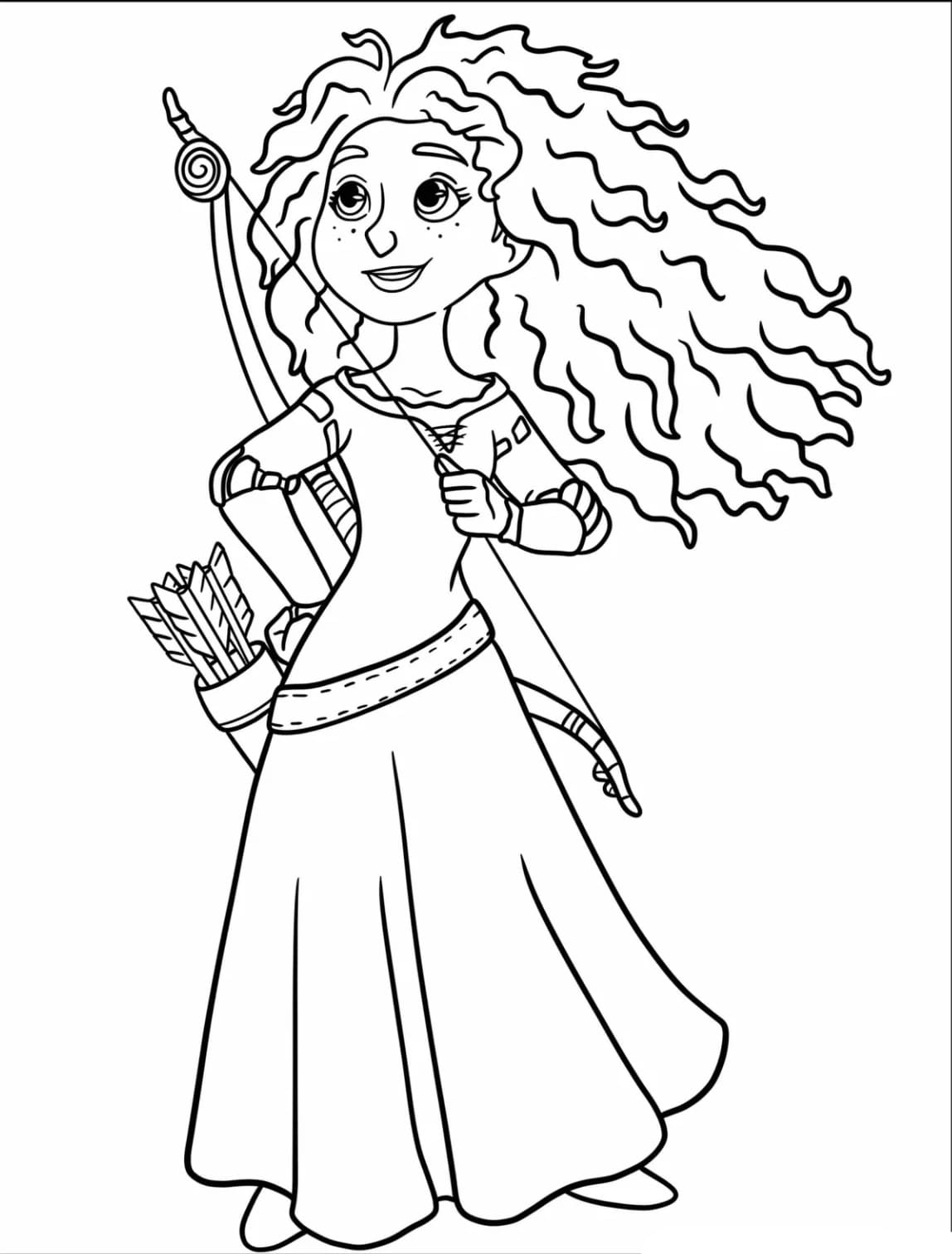 Tô màu Merida Xinh Đẹp